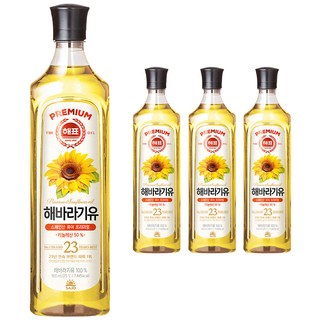 Haepyo 葵花油, 900ml, 4瓶