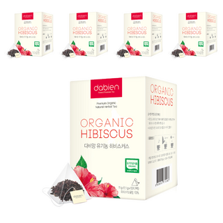 다비앙 유기농 히비스커스차 침출차 티백, 1.1g, 10개입, 5개