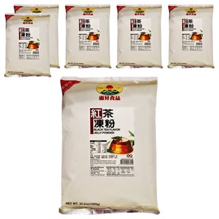 FAIRSEN 惠昇食品 紅茶凍粉, 純素可用 不含防腐劑 不含動物膠 速成簡便, 1kg, 6包