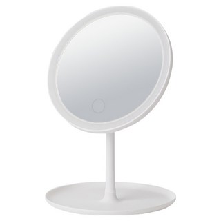 씨앤초이스 충전식 LED 각도조절 탁상거울, 화이트