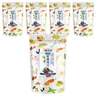 元氣家 帶殼夏威夷豆, 低溫烘焙, 鹹香酥脆, 內附專利開殼器, 200g, 5包