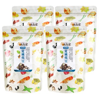 元氣家 帶殼夏威夷豆, 低溫烘焙, 鹹香酥脆, 內附專利開殼器, 200g, 4包