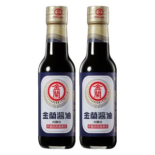 金蘭 醬油, 純釀造, 非基因改造黃豆, 295ml, 2瓶