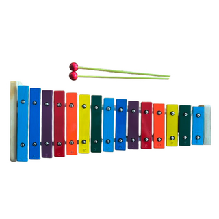 KingRosa 15音鐵琴 附琴袋 + 琴鎚 彩色, 1組