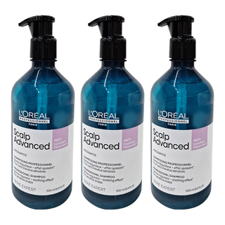 L'OREAL PROFESSIONNEL 巴黎萊雅PRO 絲漾博瞬效敏弱修護洗髮精 降低頭皮的敏弱, 500ml, 3瓶
