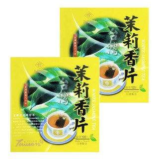 永發茗茶 茉莉香片 台灣製造 八十年製茶, 2g, 100包, 2盒