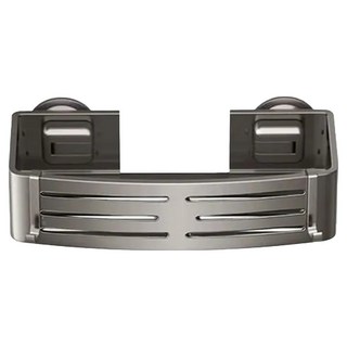 吸盤浴室置物架 四方架 一秒安裝, 32 x 12 x 6.8cm, 灰色, 1個