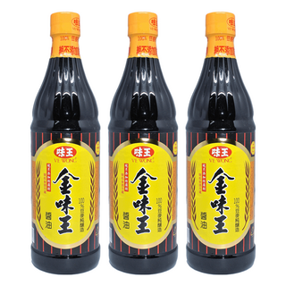 味王 金味王醬油, 780ml, 3瓶