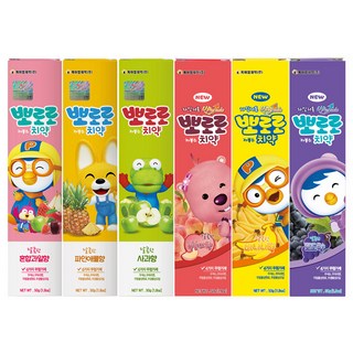 KM Pharmaceutical Pororo 低氟牙膏 6件組, 50g, 1套