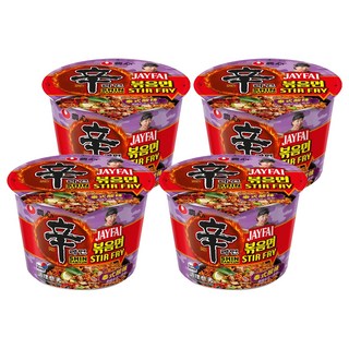 NONGSHIM 農心 辛炒麵 泰式酸辣味 大碗麵 103g, 4入