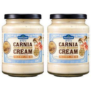 폰타나 카르니아 베이컨 앤 머쉬룸 크림 파스타 소스, 430g, 2개