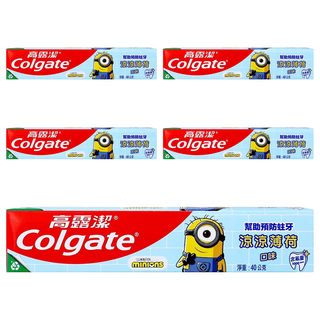 Colgate 高露潔 兒童牙膏 凝露 涼涼薄荷口味, 40g, 5條