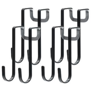 spider loc 萬用門後掛鉤 40*50*87mm, 黑色, 4個