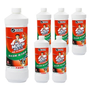 威猛先生 馬桶/排水管疏通劑 高效溶解 強力疏通, 960ml, 6瓶