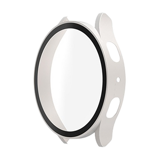 Rorentech Galaxy Watch 全覆蓋鋼化玻璃保護殼, 白金色, 1個