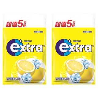 Extra 益齒達 潔淨無糖口香糖 獨特藍色微粒配方 持久清爽, 28g, 10包