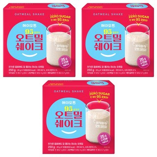 heyoat 95大卡燕麥穀物飲 10入, 3個, 250g