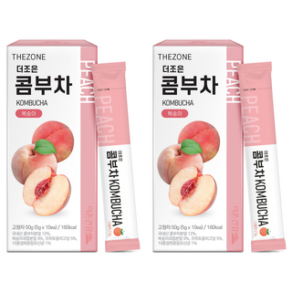 Better Health 康普茶沖泡飲 水蜜桃口味, 5g, 10條, 2盒