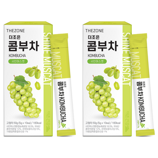 Better Health 康普茶沖泡粉條 晴王麝香葡萄風味, 5g, 10條, 2盒