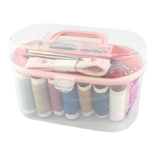 手提箱針線盒 顏色隨機, 1組