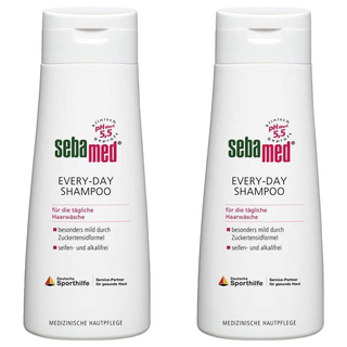 sebamed 施巴 EVERY DAY SHAMPOO 清潔溫和洗髮乳 中性配方 植物基底活性成分 深入清潔 無皂無鹼 溫和不刺激, 200ml, 2瓶