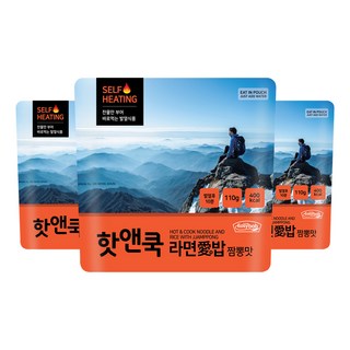 Easy Bob Hot & Cook Ramen Aebab Jjamppong 風味, 110g, 3個