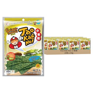 TAO KAE NOI 小老板 厚片海苔 山葵味, 32g, 24包