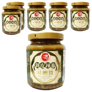 勝記大榮 剝皮辣椒味噌醬, 240g, 6罐