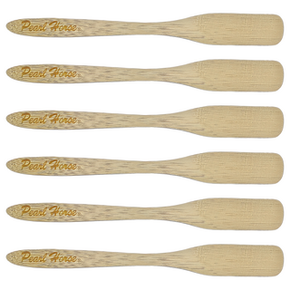 Pearl Horse 寶馬 竹製短咖啡棒/攪拌棒 台灣製 孟宗竹 22cm長, 6個, 褐色