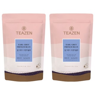 TEAZEN 茶禪 法國藍伯爵茶三角茶包, 2袋, 25包, 1.8g