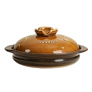 ONE TWO POT 萬土燒 嚕嚕米 MOOMIN 日式燉煮多功能湯鍋 古銅 1L, 22cm, 1個
