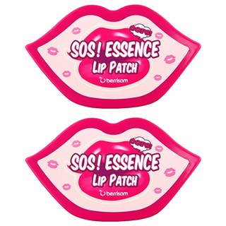 BERRISOM SOS 精華唇膜套組 高度貼合水凝膠唇膜 特大尺寸幫助唇周護理 提供高保濕營養 帶有甜美桃子香, 30片, 2盒