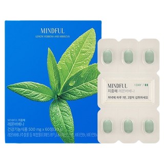 푸드올로지 마인드풀 지중해 레몬버베나, 60정, 1개