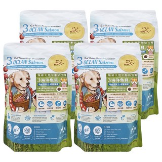 REAL POWER 瑞威 幼犬3號 鮮肉(鮭魚 + 干貝 + 羊肉) Set 舒敏護膚, 海洋魚貝, 500g, 4包