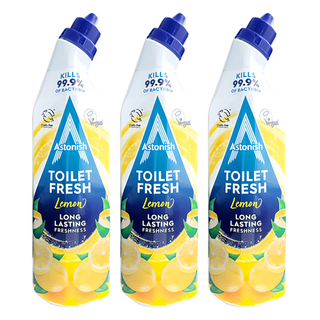 Astonish 免刷洗馬桶清潔劑 檸檬黃, 750ml, 3瓶
