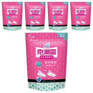 farcent 花仙子 克潮靈 集水袋 替換包 去霉味 3入, 540g, 5袋