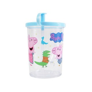 佩佩豬 吸管杯-藍280cc, 280cc, 1入, 藍