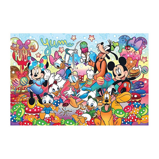 HUNDRED PICTURES 百耘圖 益智拼圖 尺寸50x70cm 紙質 台灣製, 米奇與好朋友3, 1000片, 1盒