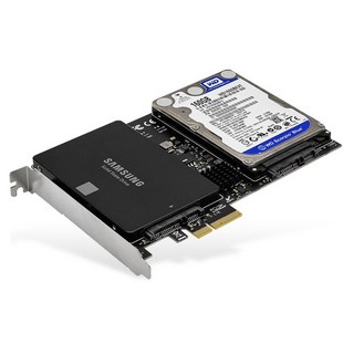 LAN Star PCI-E 2.5 SSD HDD 2埠 SATA3.0卡 LS-PCIE-RAID, 1個