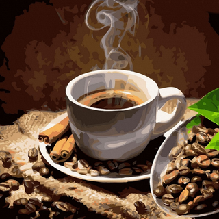 ArtLife 藝術生活 DIY數字油畫 DT188 50 x 40cm, 咖啡香頌, 1盒