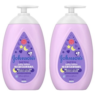 Johnson's 嬌生 嬰兒甜夢潤膚乳 500ml 親膚配方 專為敏感肌膚設計, 2瓶