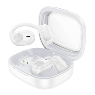 BOROFONE 凌歌 BW42 開放式真無線藍牙耳機， Hi-Fi音效，藍牙5.3, 白色
