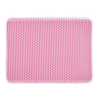 Kiyodo EVA 雙層貓砂墊, 粉色, 1個