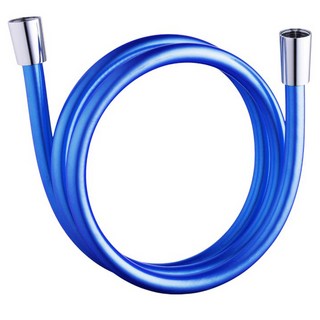 防纏繞淋浴PVC防爆軟管, 1.5m, 寶石藍