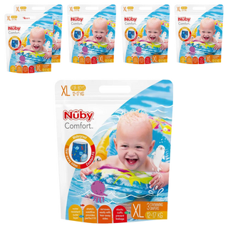 Nuby 游泳尿布 男款 體重12~17kg兒童適用, XL, 18片