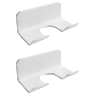 Pickypicks 免打孔黏貼式吹風機掛架, 2個, 白色