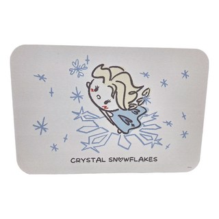 收納王妃 Tsum珪藻土地墊, 艾莎與雪, 1個