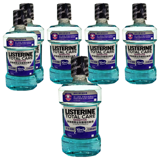 李施德霖全效護理抗敏感漱口水 750ml 不含酒精 口感溫和, 6瓶