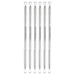 小麥購物 多功能粉刺夾 雙頭粉刺針 9g, 6支, Y641