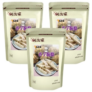 元氣家 香芋脆條 新鮮芋頭製成 天然香甜, 100g, 3包